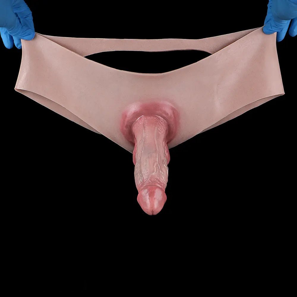 Flesh tone panty strap-on dildo, photo 9