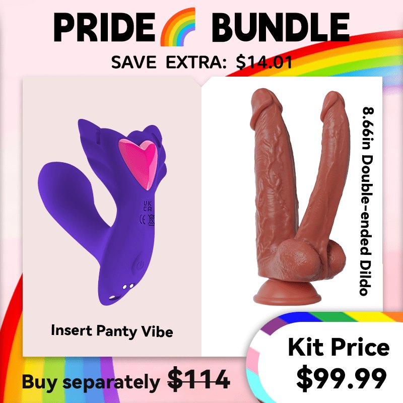 Pride🌈 Bundle wearable panty vibrator with insertable arm
