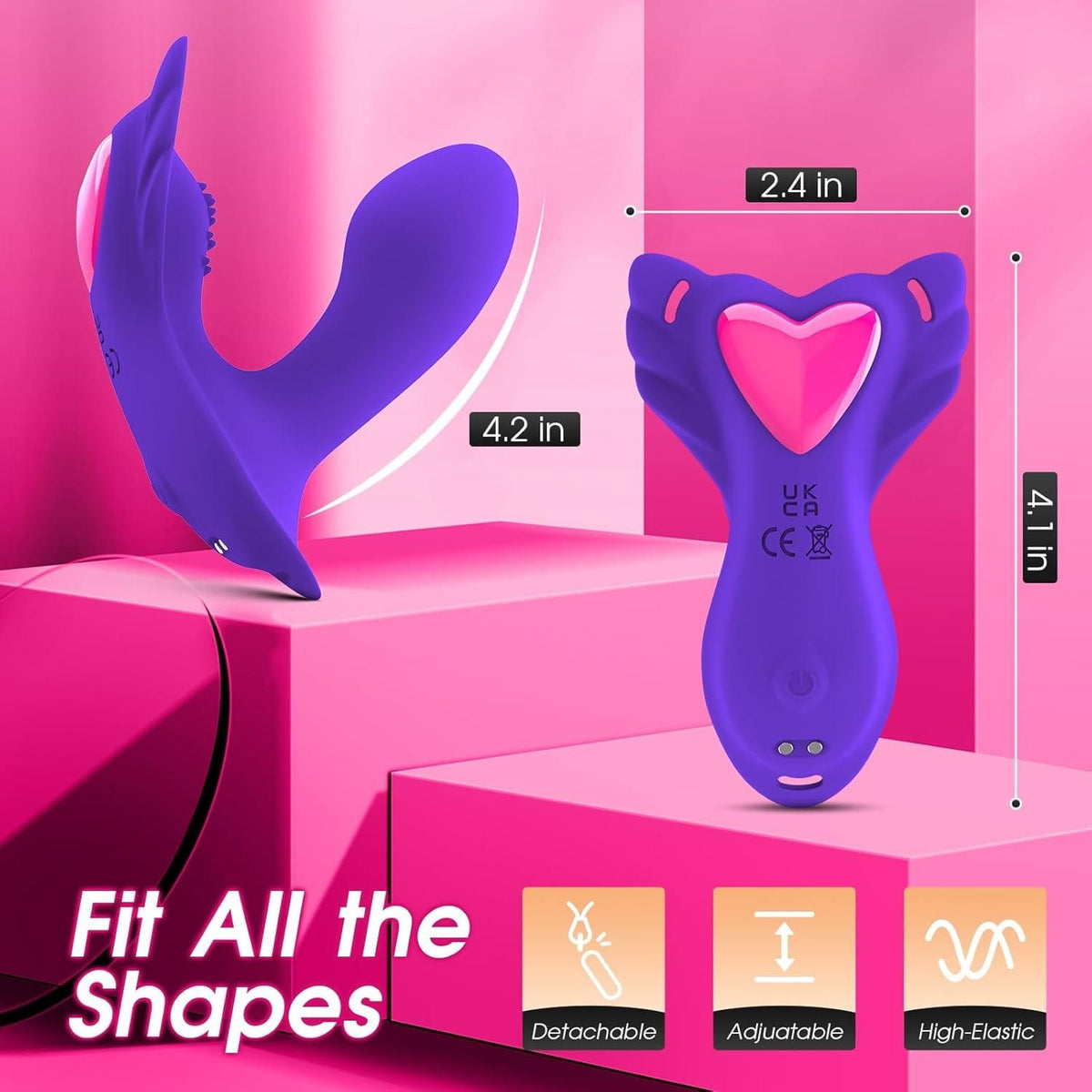 Wearable panty vibrator with insertable arm, photo 6