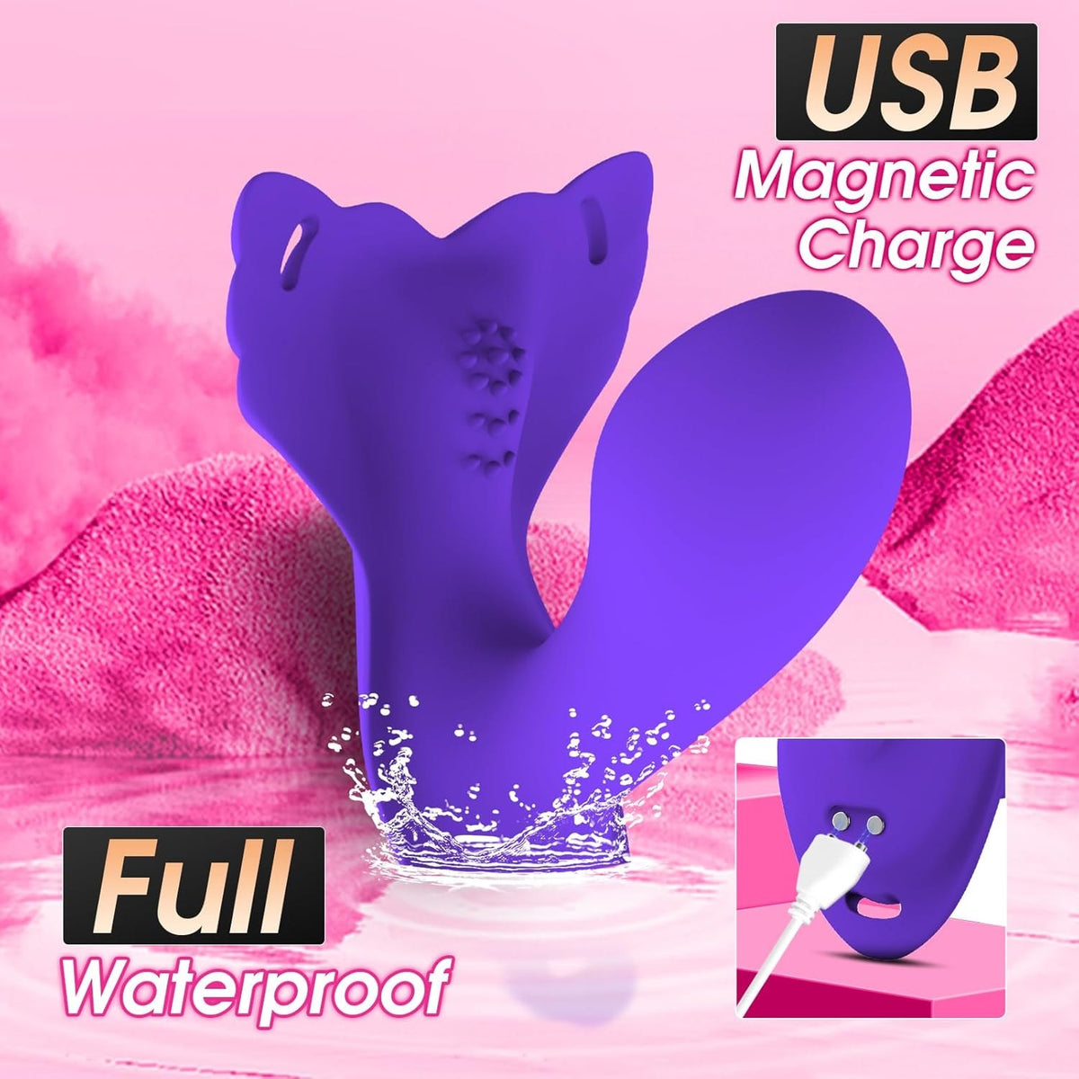 Wearable panty vibrator with insertable arm, photo 7