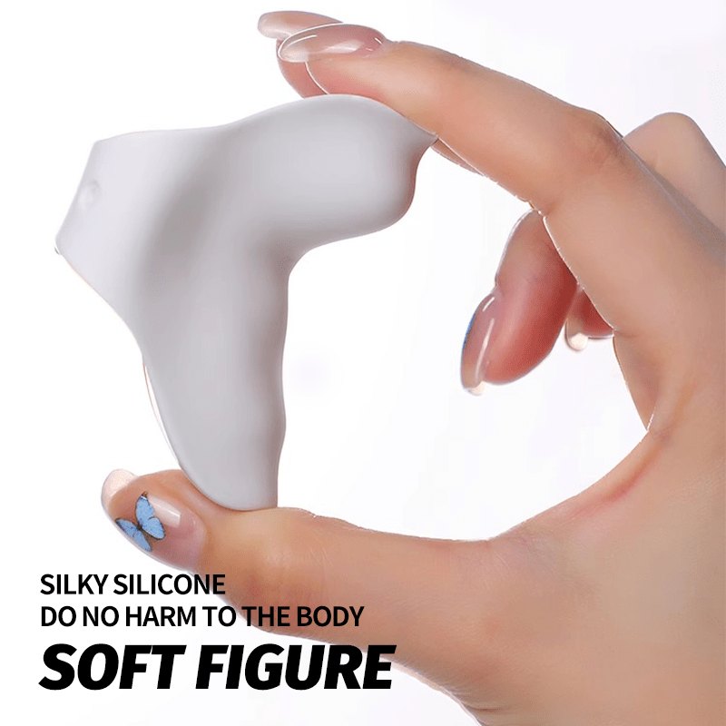 Ivory white wearable clitoral vibrator, photo 5