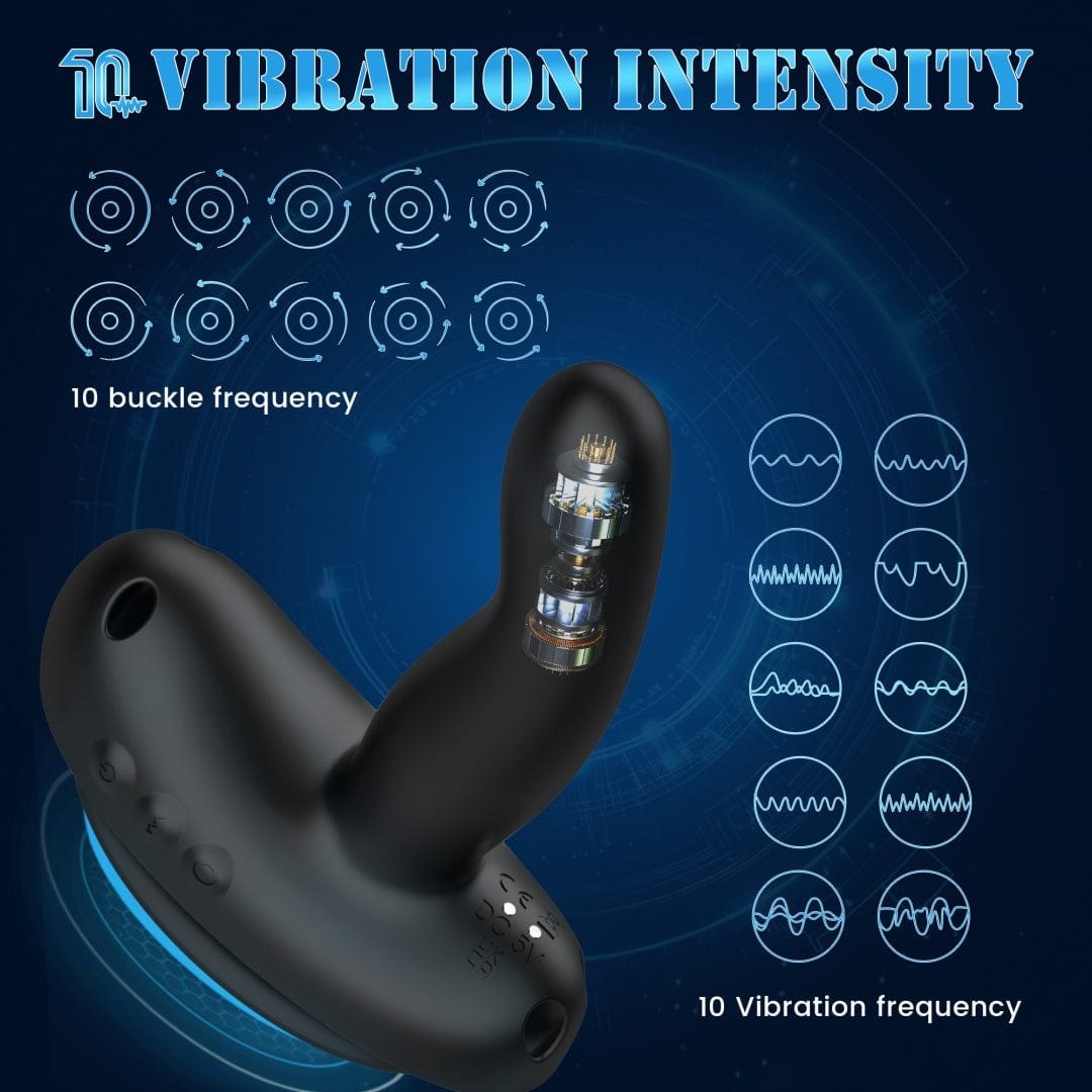 Black wearable saddle g-spot vibrator, photo 2