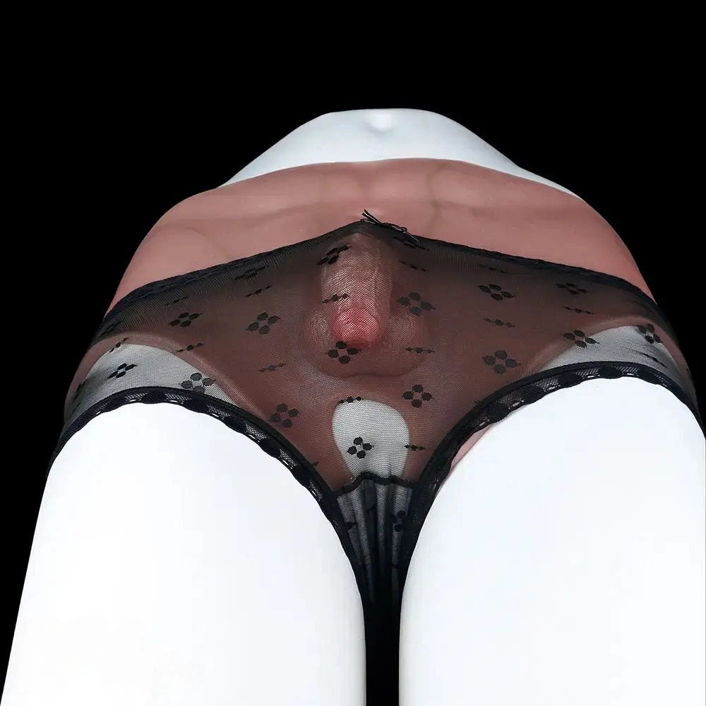 Flesh tone wearable silicone packer brief, photo 14