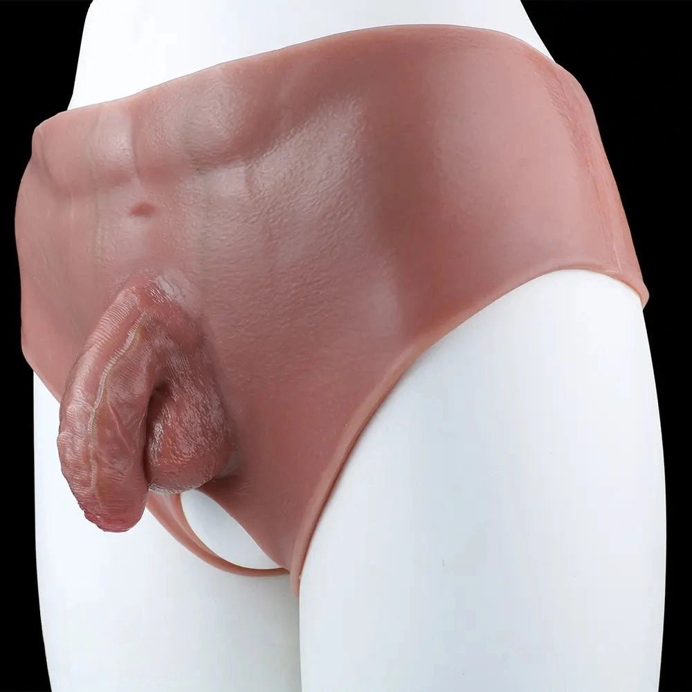 Flesh tone wearable silicone packer brief, photo 7