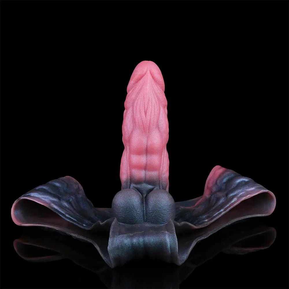 Multicolor wearable silicone strap-on dildo, photo 3
