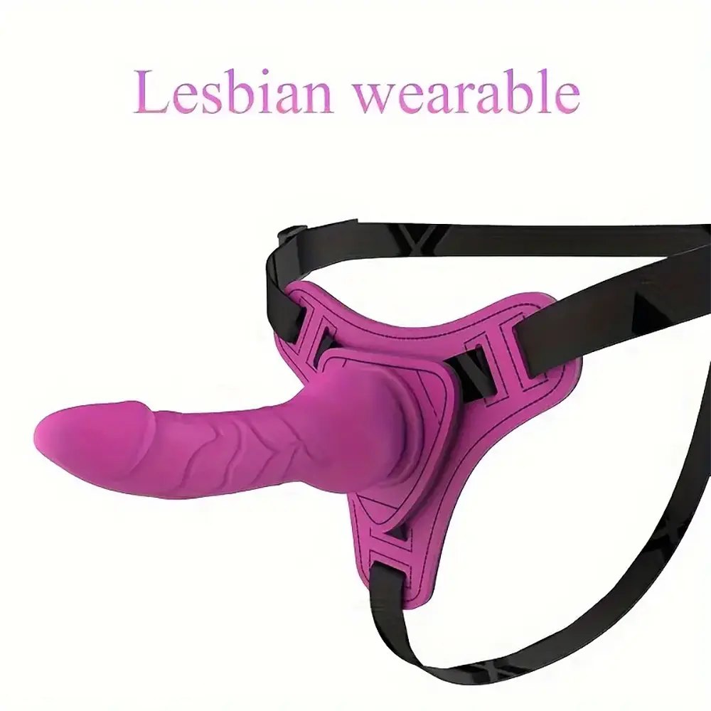 Silicone strap-on harness dildo, photo 1