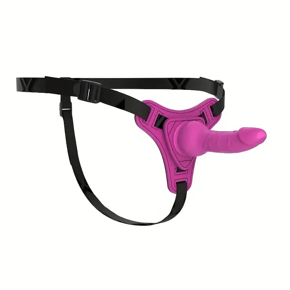 Silicone strap-on harness dildo, photo 5