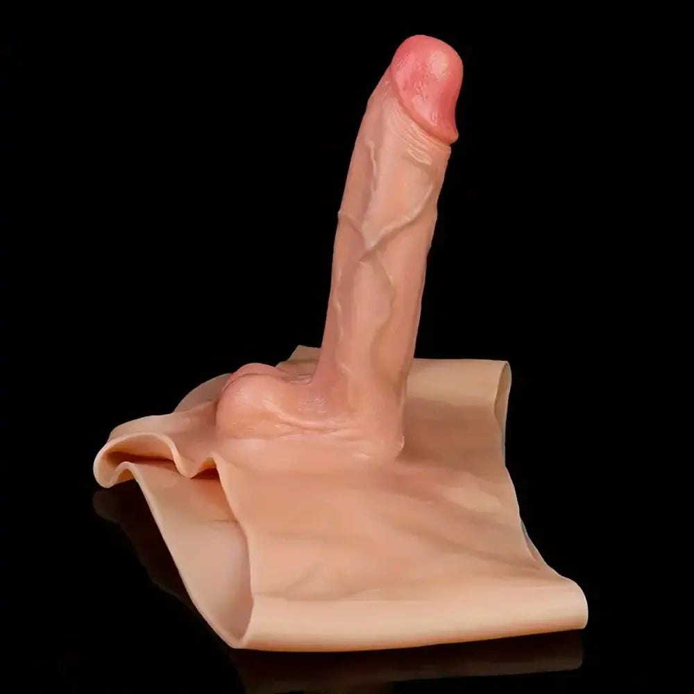 Flesh tone wearable solid dildo packer, photo 5