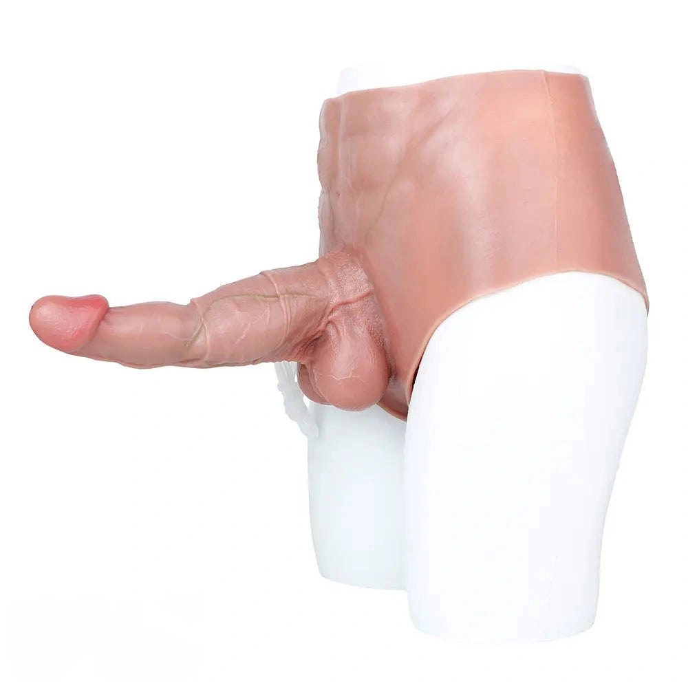 Flesh wearable squirting strap-on dildo, photo 2