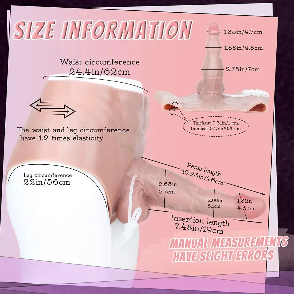 Flesh wearable squirting strap-on dildo, photo 5