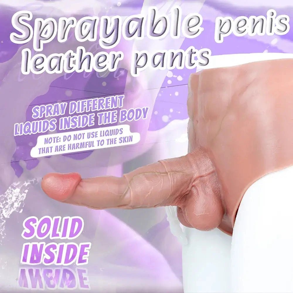 Flesh wearable squirting strap-on dildo, photo 7