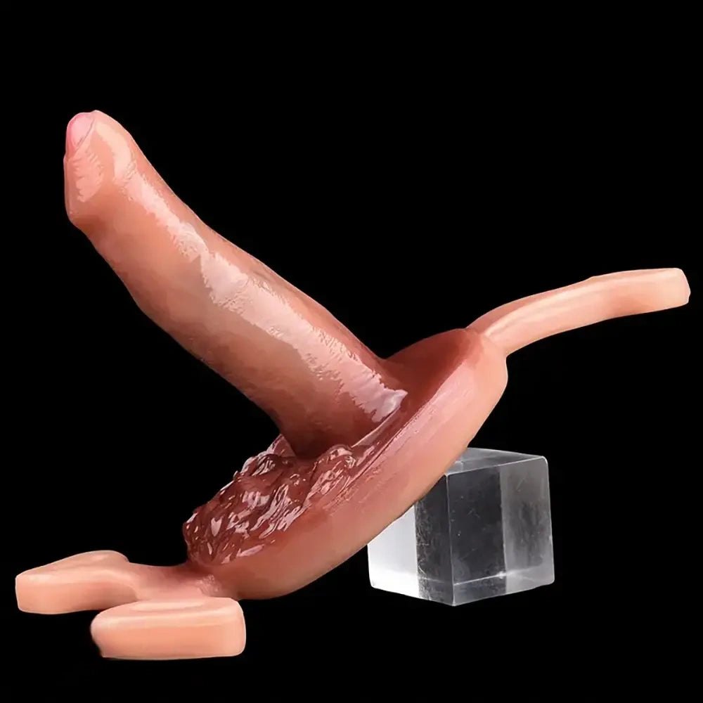 Flesh tone silicone strap-on dildo, photo 2
