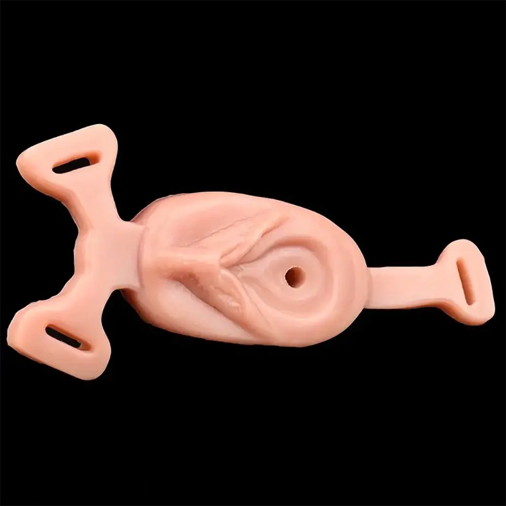 Flesh tone silicone strap-on dildo, photo 6