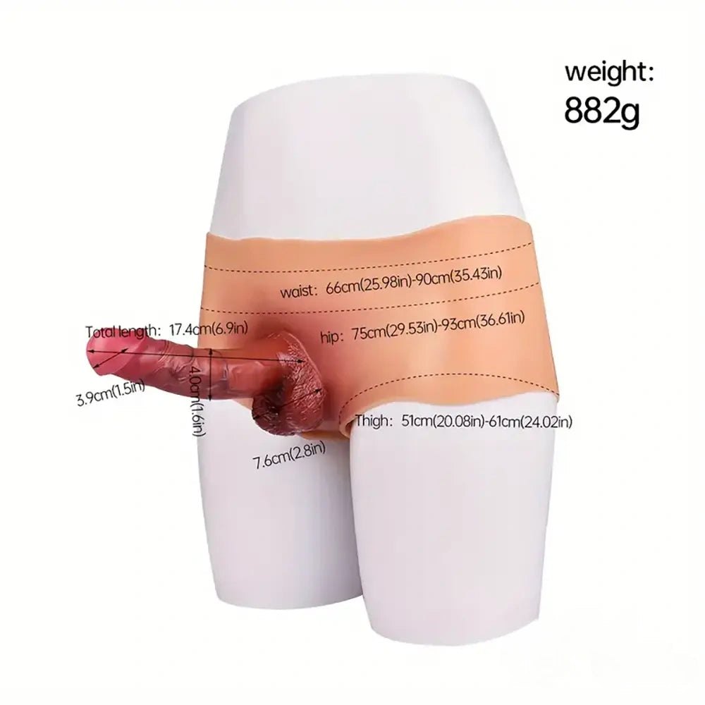 Flesh wearable panty dildo, photo 10