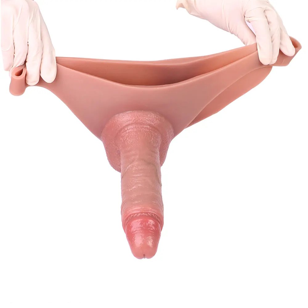 Flesh tone wearable strap-on dildo, photo 10
