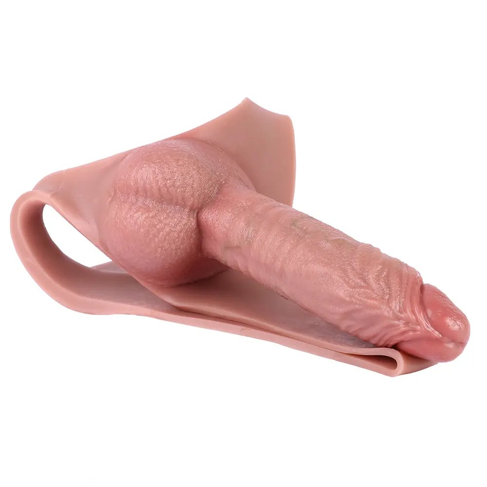 Flesh tone wearable strap-on dildo, photo 7