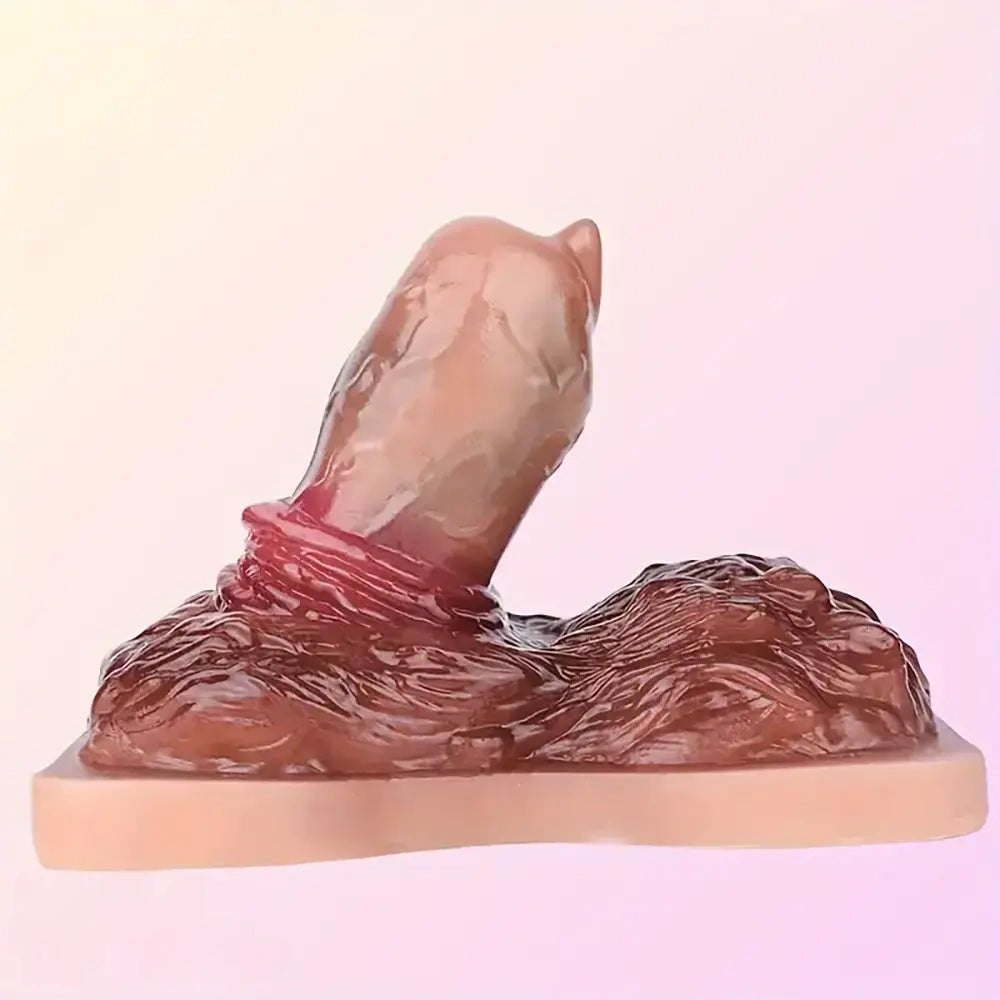 Colorful silicone strap-on grinder dildo with straps, photo 6