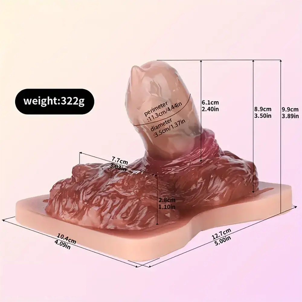 Colorful silicone strap-on grinder dildo with straps, photo 9