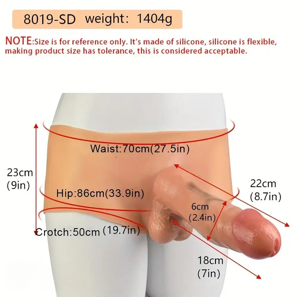 Brown wearable strap-on dildo, photo 14