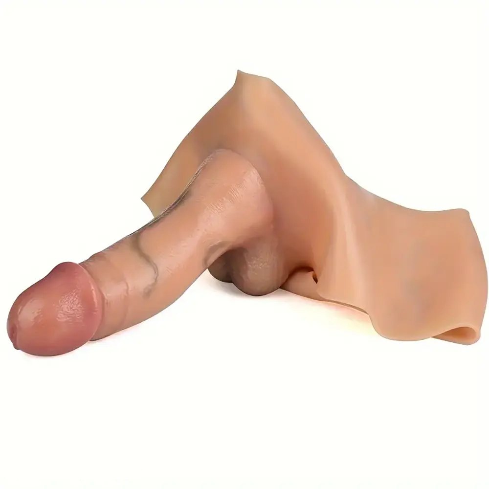 Brown wearable strap-on dildo, photo 8