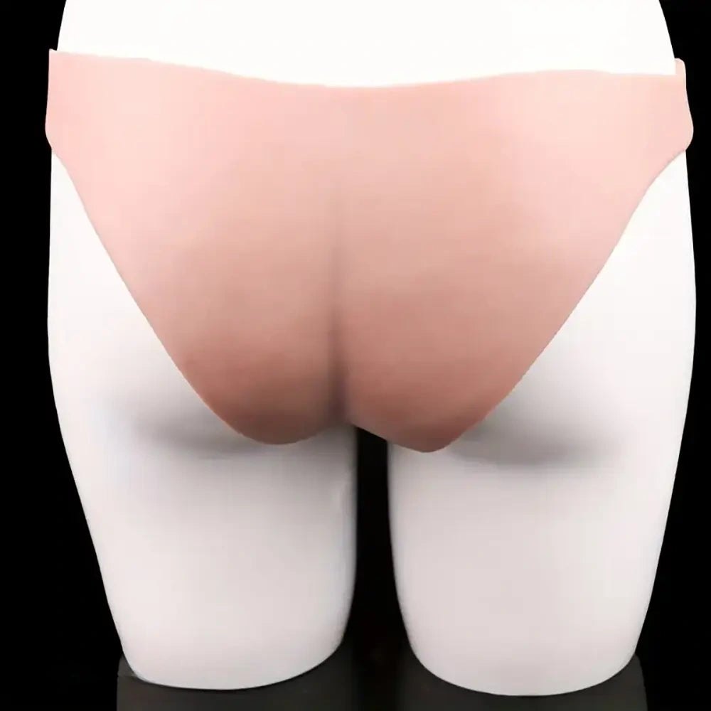 Flesh tone wearable silicone strap-on panty dildo, photo 5