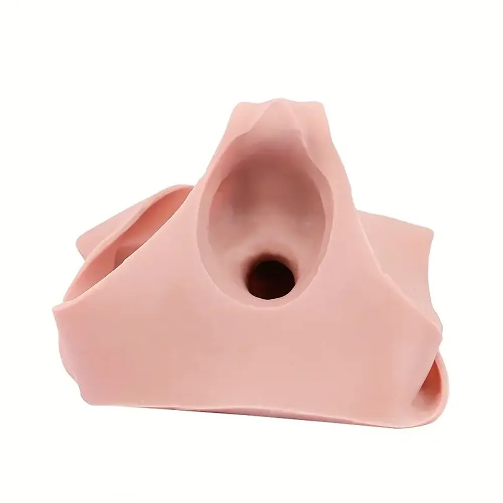 Flesh tone wearable silicone strap-on panty dildo, photo 8