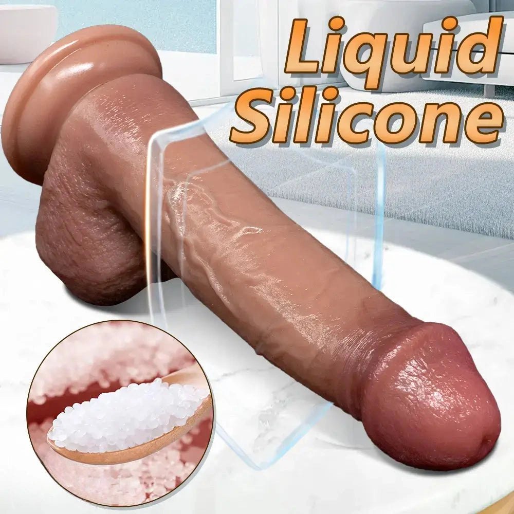 Flesh tone silicone strap-on dildo, photo 5