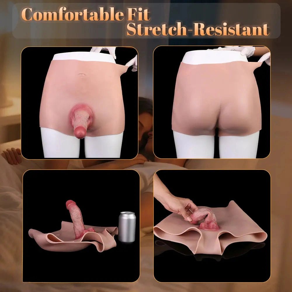 Flesh tone thick wearable dildo sheath, photo 9