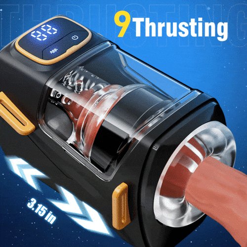Black wearable thrusting male stroker, photo 2