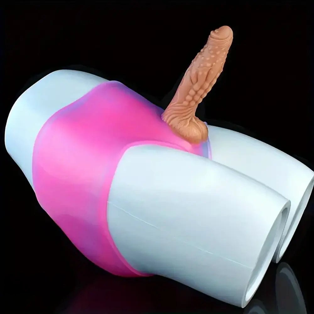 Colorful wearable strap-on dildo pants, photo 5