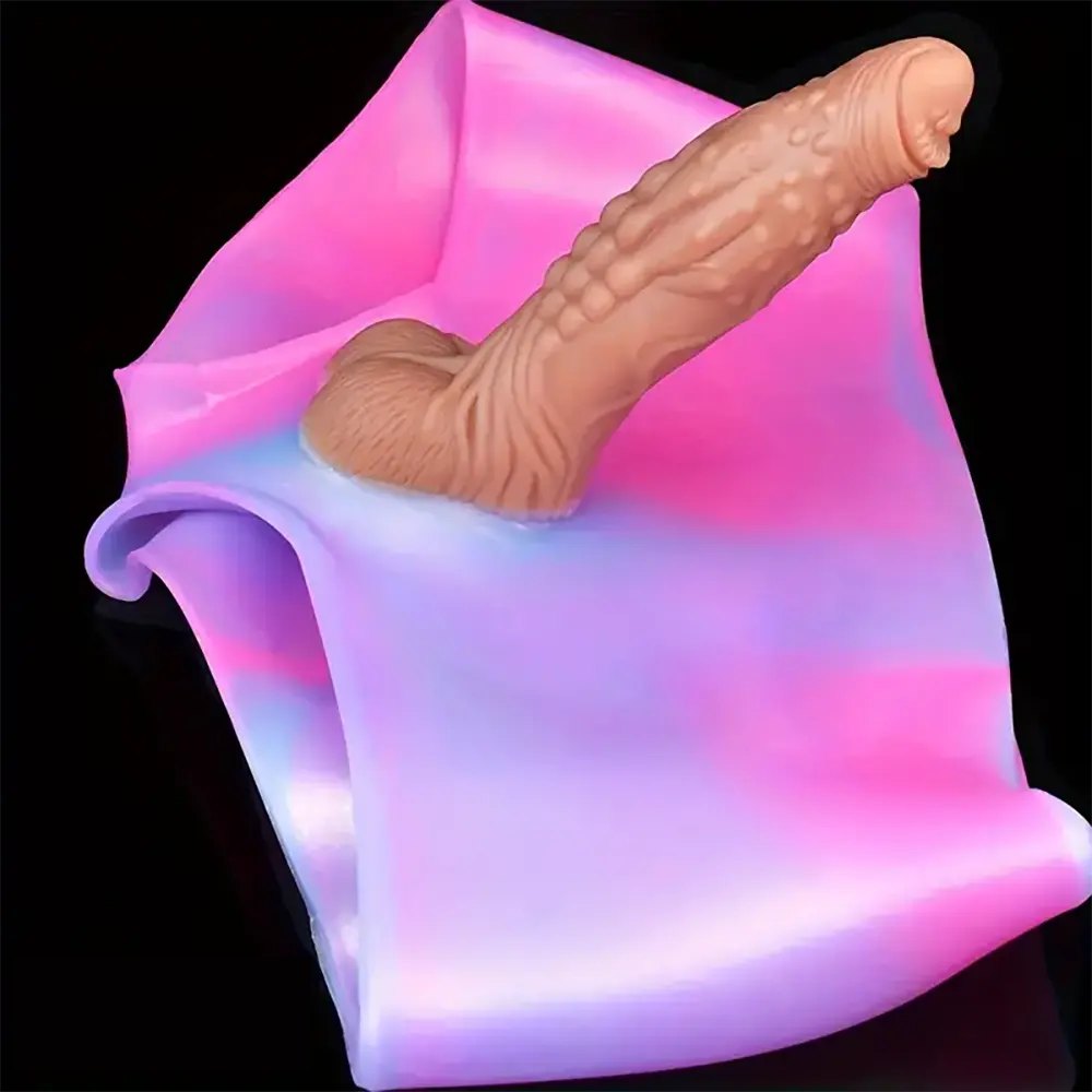 Colorful wearable strap-on dildo pants, photo 6
