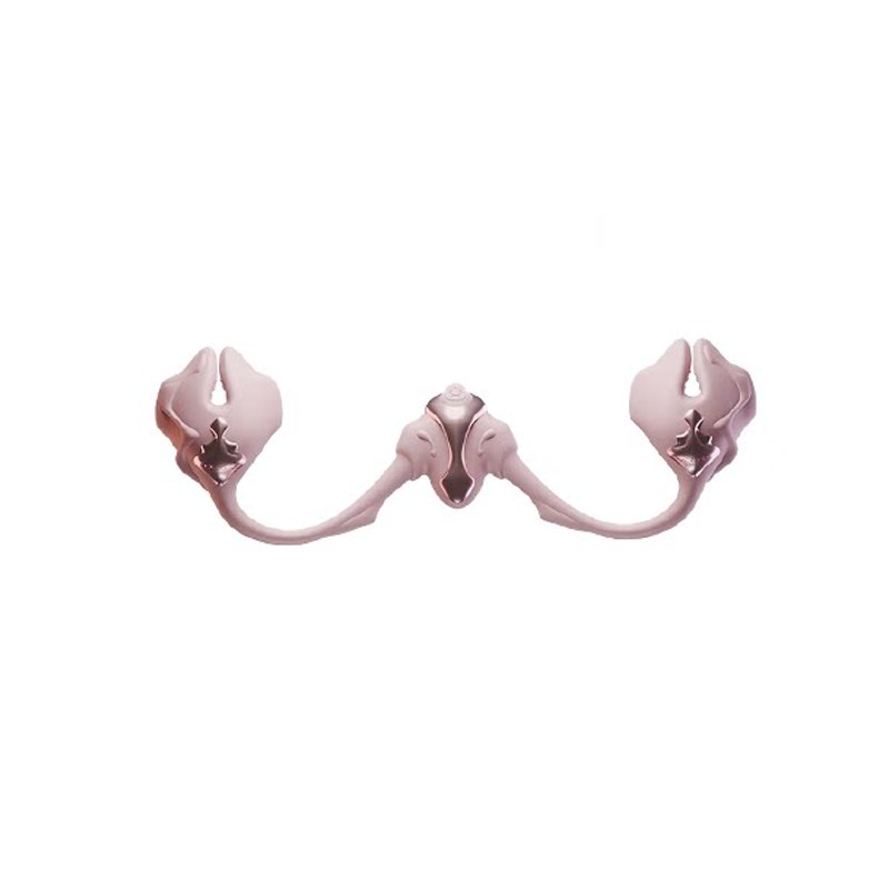 Pink wearable vibrating nipple clamps, photo 1