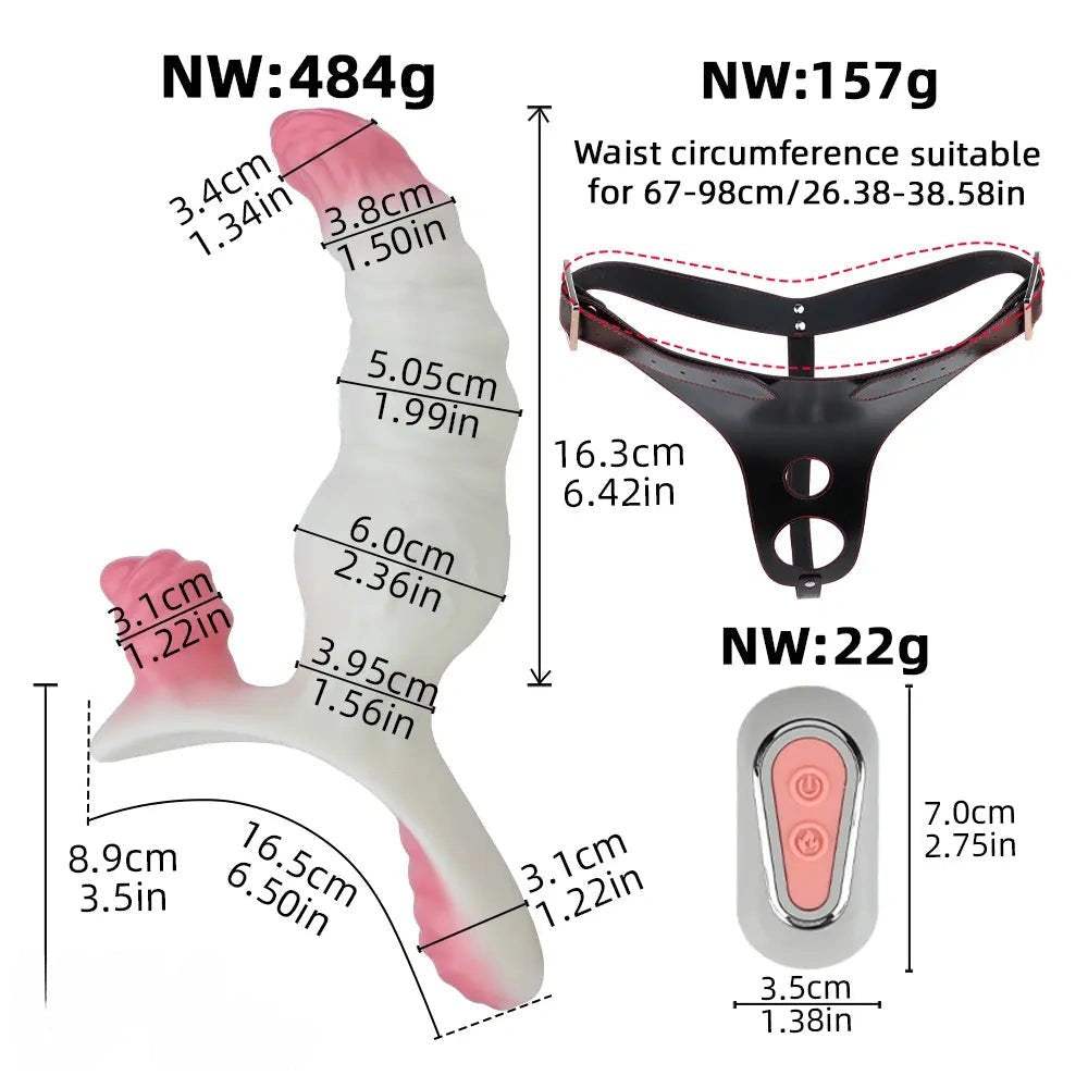 Wearable vibrating strap-on dildo, photo 2