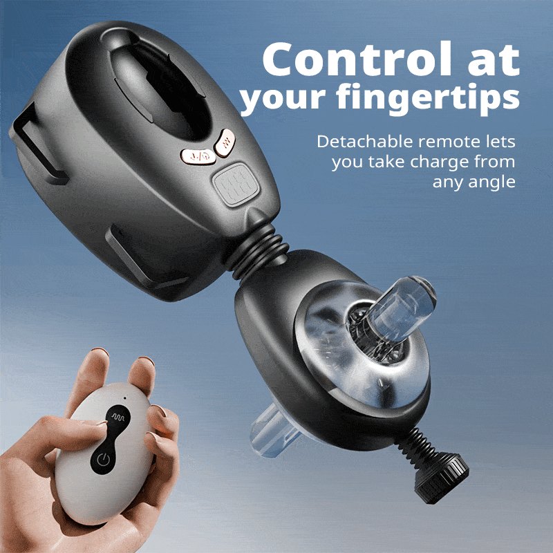 Black wearable vibrating thrusting strap-on, photo 6