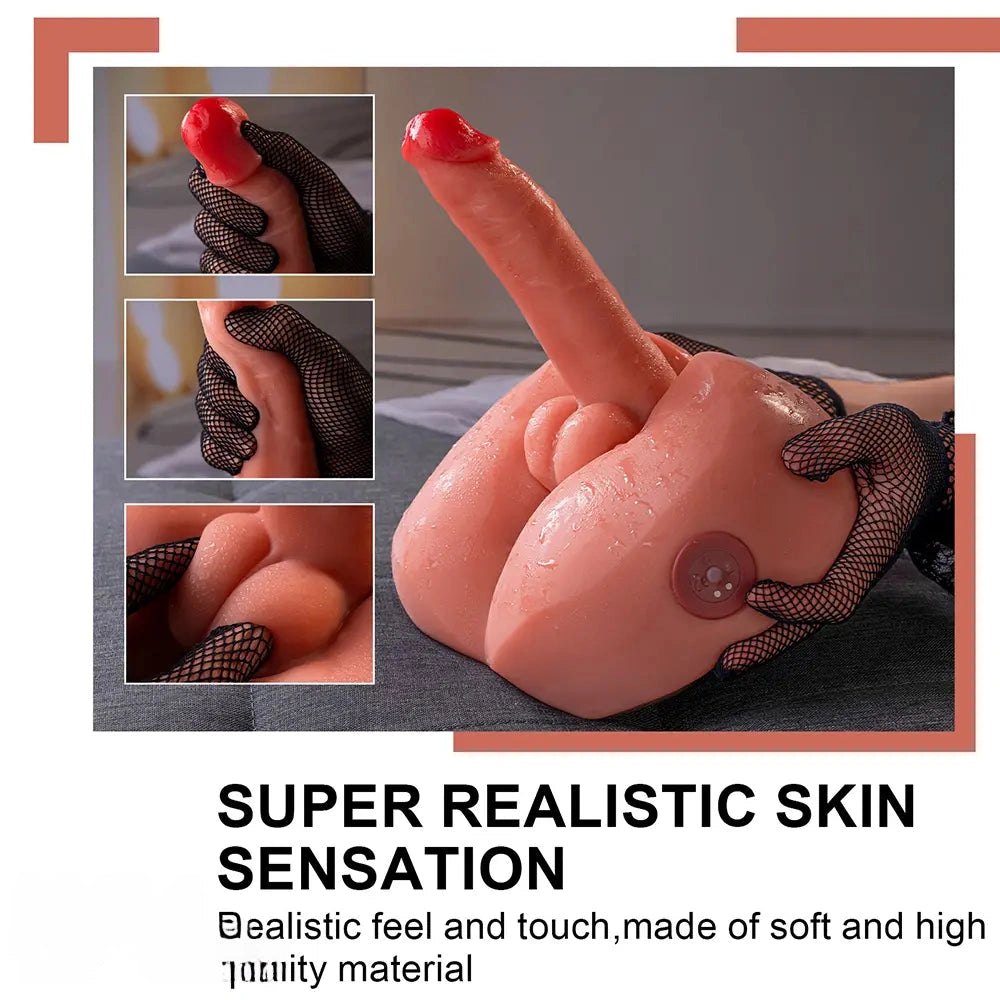 Flesh tone weighted realistic dildo, photo 3