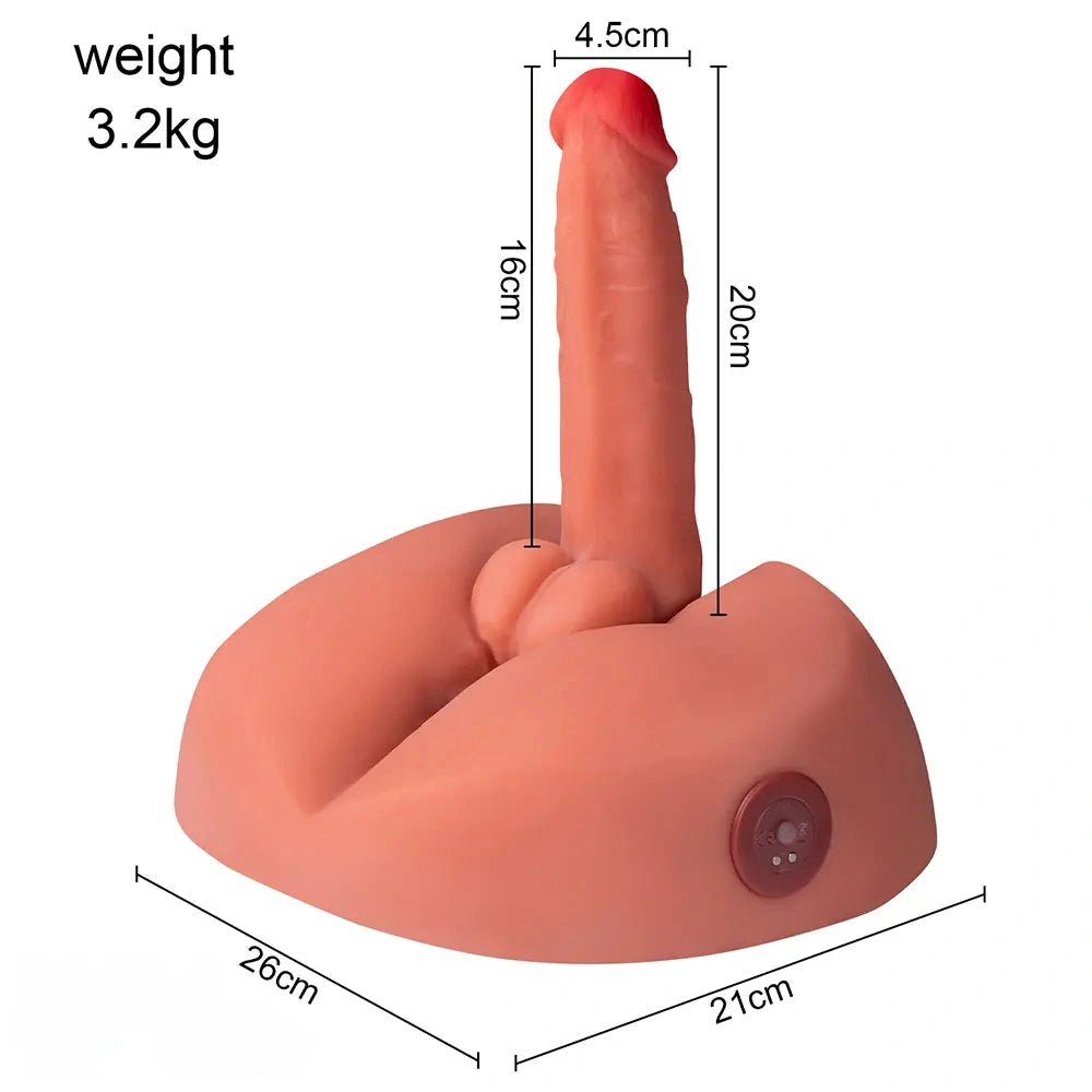Flesh tone weighted realistic dildo, photo 9