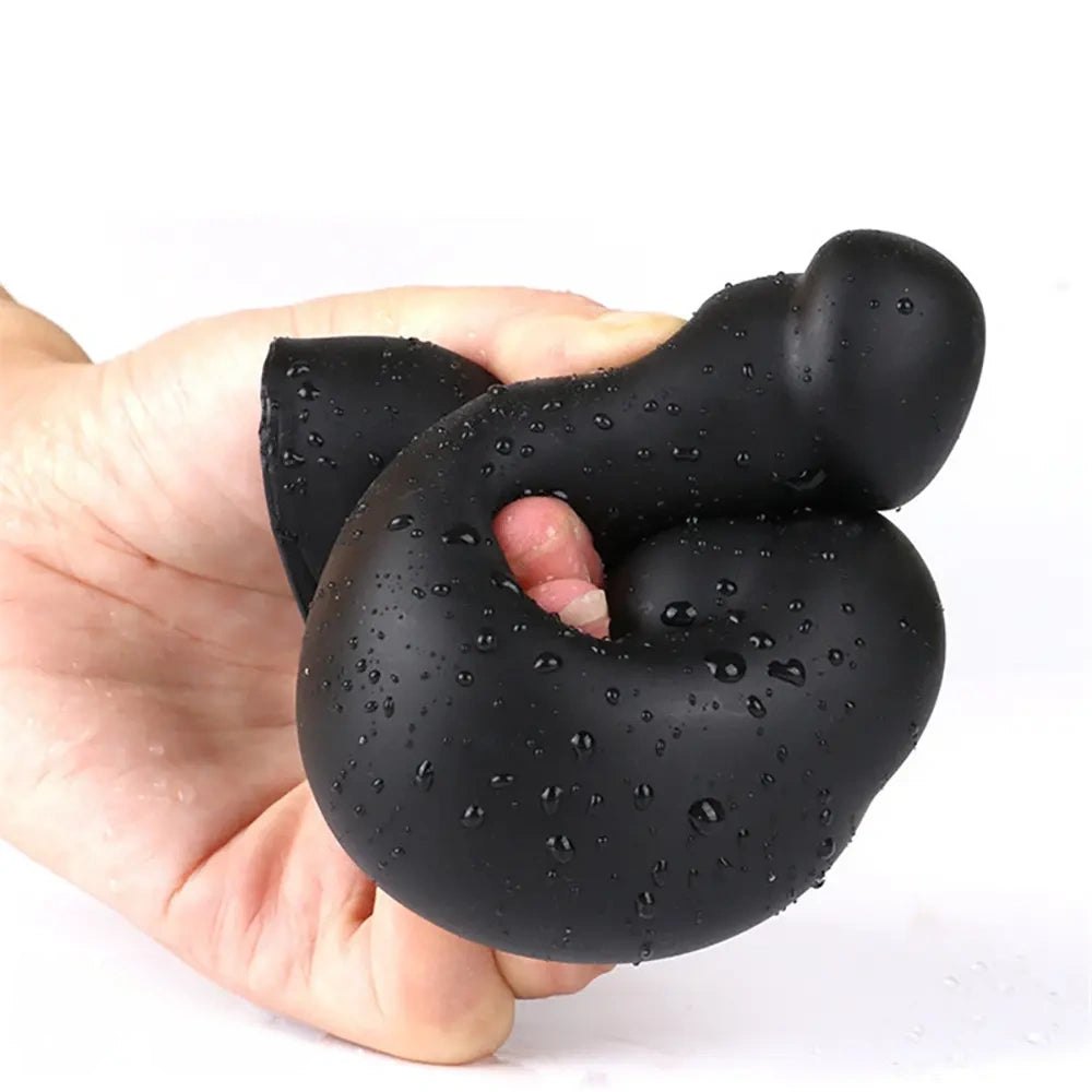 Wet-look knotted animal dildo, photo 11
