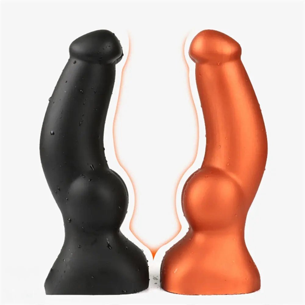Wet-look knotted animal dildo, photo 2