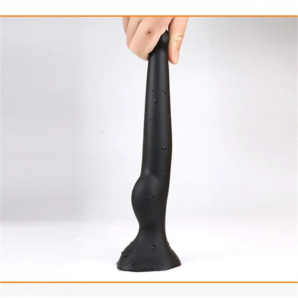Wet-look knotted animal dildo, photo 3