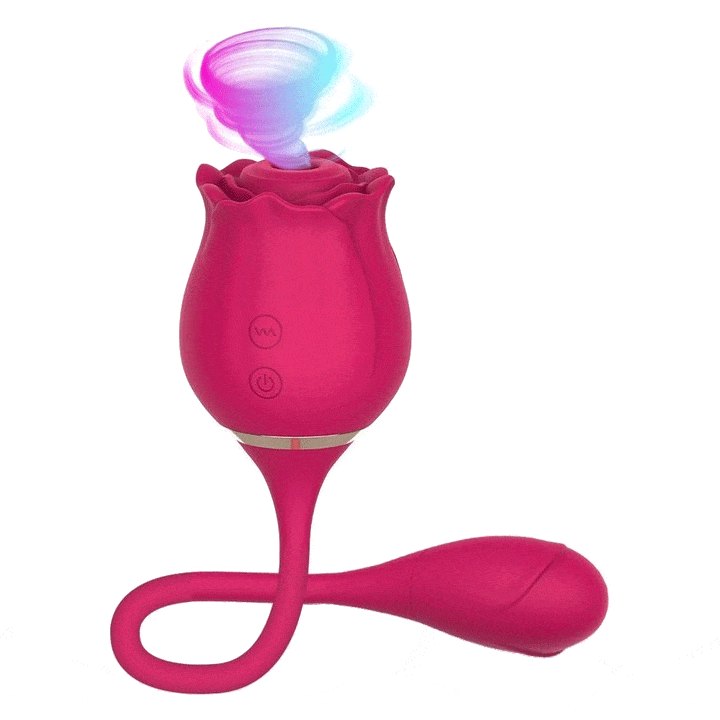 Rose shaped silicone g-spot vibrator, photo 1