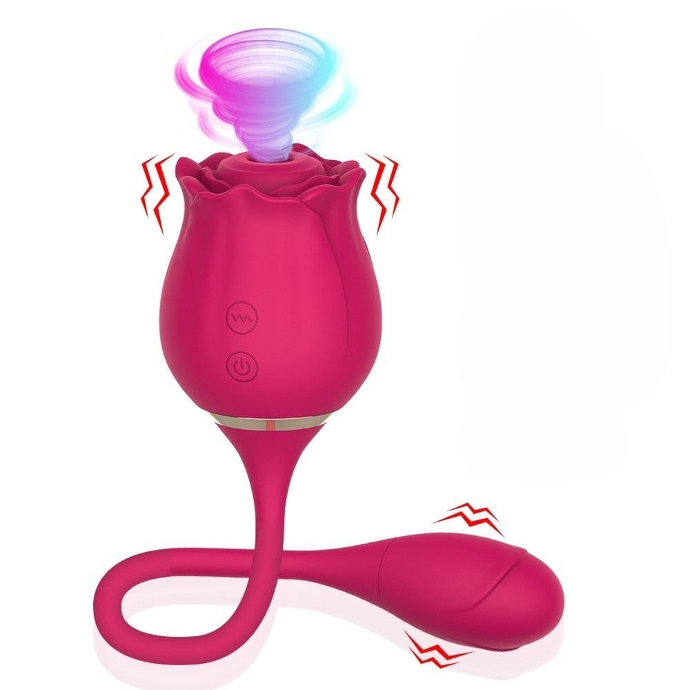 Rose shaped silicone g-spot vibrator, photo 2