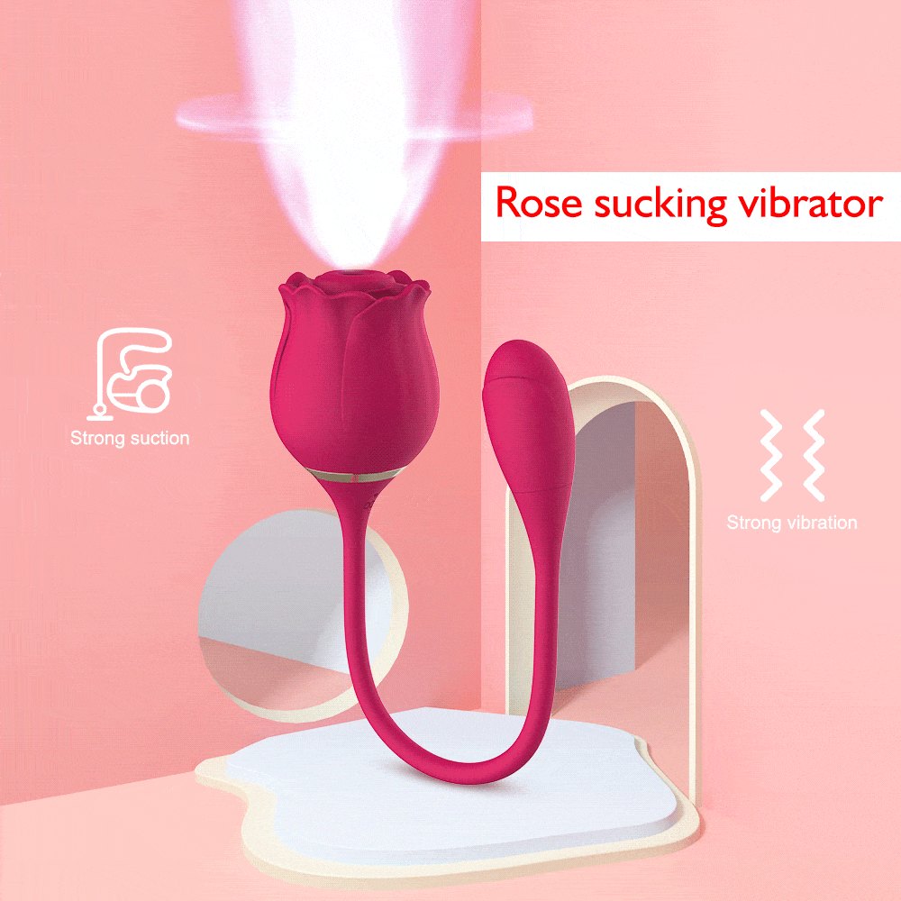 Rose shaped silicone g-spot vibrator, photo 3