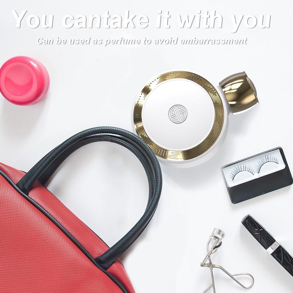 White and gold clitoral suction vibrator, photo 8