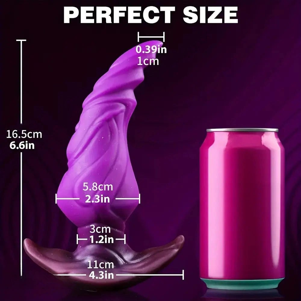 Purple wide base butt plug, photo 8