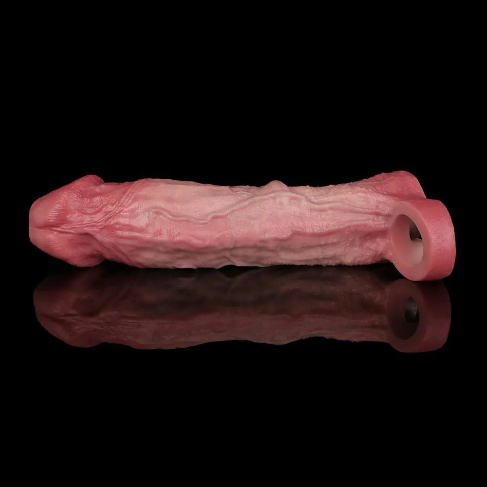 Flesh wide hollow silicone sleeve extender, photo 13