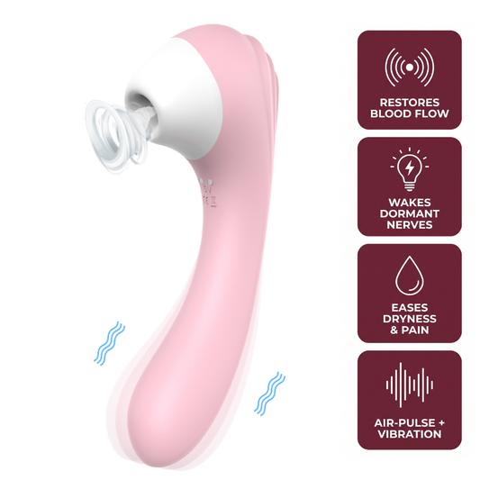 WildNightX Bloom Device air-pulse wellness massager — restores blood flow, wakes dormant nerves, eases dryness and pain