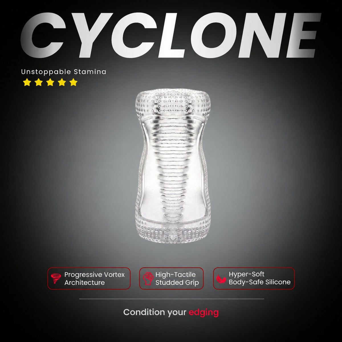 Cyclone Textured Stroker - product photo 1 - WildNightX