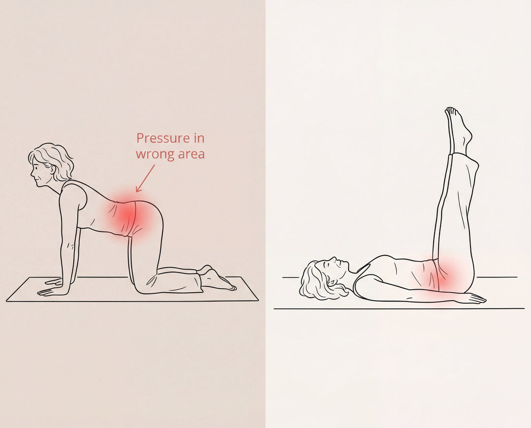 Illustration of posterior wall compression, the hidden cause of painful sex after 50