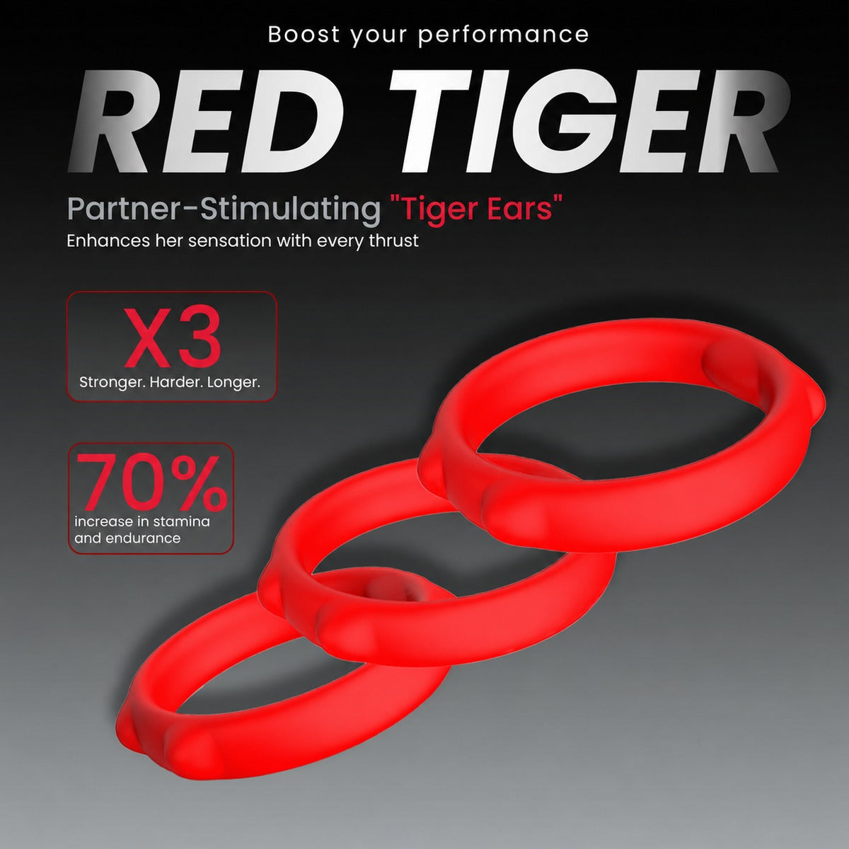 Red Tiger 3-Ring Set - how it works 2 - WildNightX