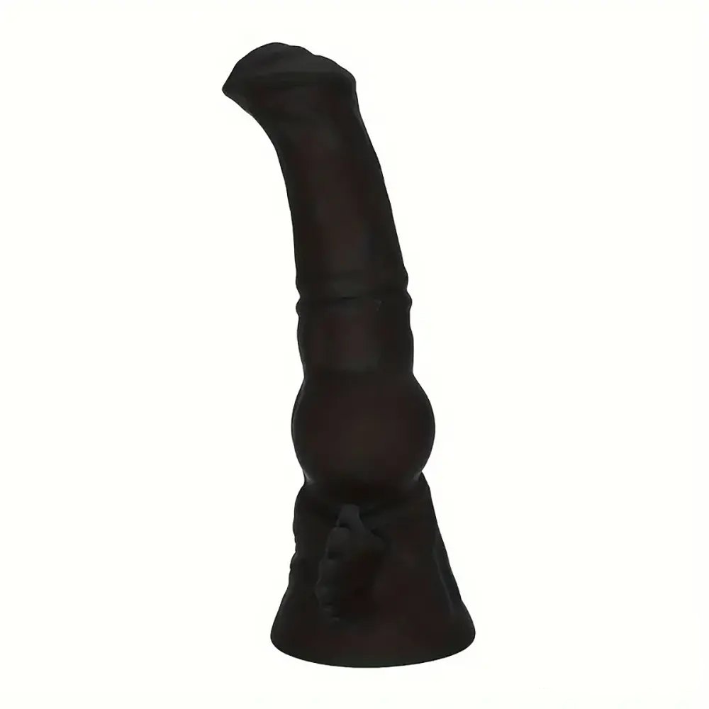 Black winged fantasy silicone dildo, photo 4